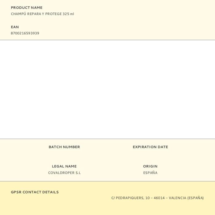 Pantene Champú Fortalece Pelo Débil y Dañado Repara y Protege 325 ml 1