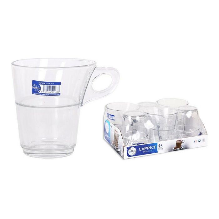 Juego de Tazas de Café Duralex Caprice 220 ml 6 Piezas (6 Unidades) (6 uds) 1