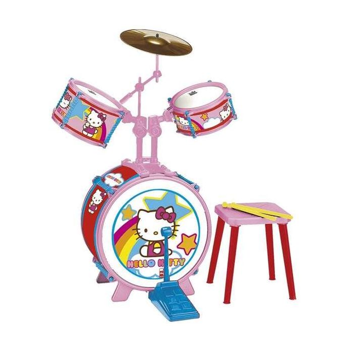 Bateria hello kitty 3 elementos c/ banqueta Bateria hello kitty 3 elementos c/ banqueta