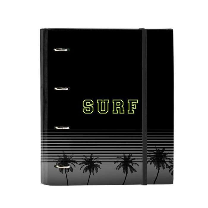 Carpeta de anillas Safta Surf A4 Negro (27 x 32 x 3.5 cm) 0 Carpeta de anillas Safta Surf A4 Negro (27 x 32 x 3.5 cm) 0