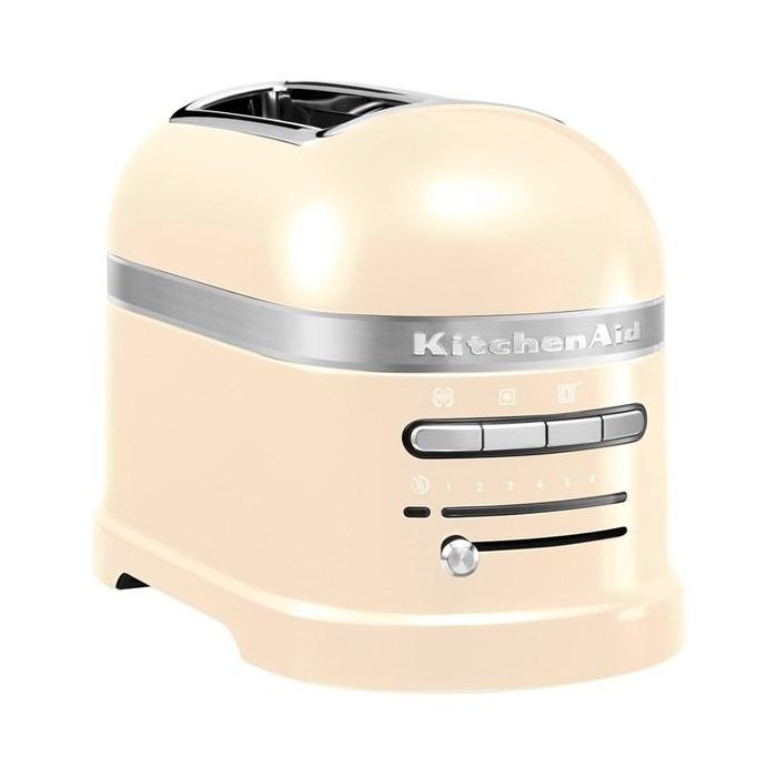 Kitchenaid 5KMT2204 Tostador para 2 Rebanadas Extra-anchas de Metal con Sensor Térmico y Temporizador LED, Color Almendra 0 Kitchenaid 5KMT2204 Tostador para 2 Rebanadas Extra-anchas de Metal con Sensor Térmico y Temporizador LED, Color Almendra 0