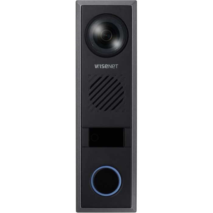 Hanwha Wisenet TID-600R Videoportero IP Full HD 1080p con Visión Nocturna, Micrófono, Altavoz y Protección IP65/IK08