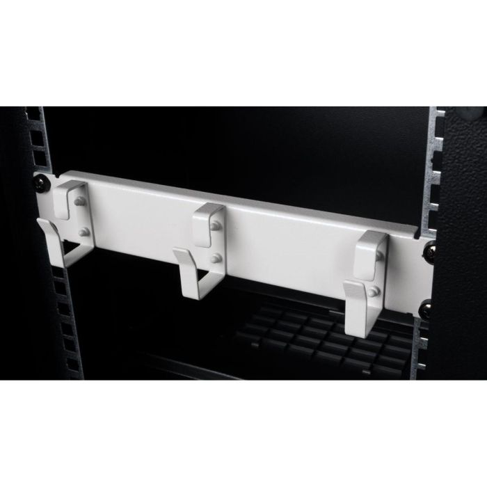 Equip 10" Kabeldurchführung mit Ringeinsatz. 1U grau 2