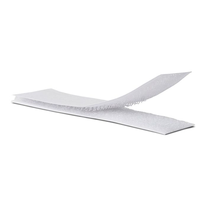 Inofix Tira adhesiva de cierre de gancho y bucle 2x10cm blanco, 2143-2, reutilizable, adhesivo fuerte Inofix Tira adhesiva de cierre de gancho y bucle 2x10cm blanco, 2143-2, reutilizable, adhesivo fuerte