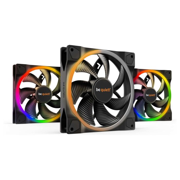 Be Quiet! LIGHT WINGS 140mm PWM ARGB Triple-Pack Ventilador de PC, 1500 RPM, Flujo de Aire 95.14 m³/h, Iluminación LED Multicolor, Negro, 140x140x25mm 0 Be Quiet! LIGHT WINGS 140mm PWM ARGB Triple-Pack Ventilador de PC, 1500 RPM, Flujo de Aire 95.14 m³/h, Iluminación LED Multicolor, Negro, 140x140x25mm 0