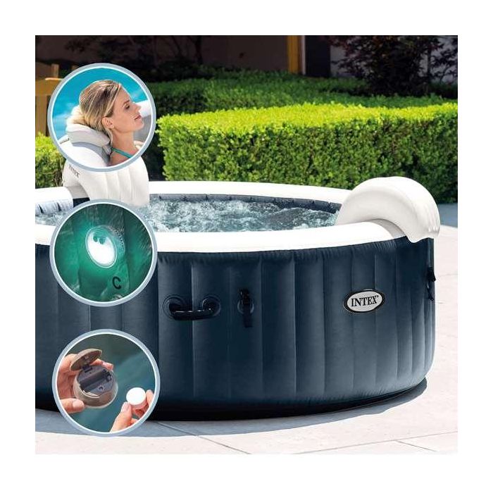 Intex Jacuzzi Puresoa Burbujas plus 795 Litros Redondo 196x71 cm PVC 4