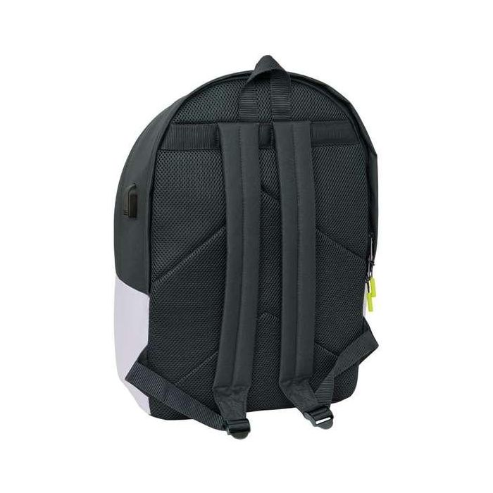 Safta Mochila Doble para Portátil 15.6 pulgadas con USB Real Madrid 1ª Equipación 25/26 - 440x310x180 mm 1 Safta Mochila Doble para Portátil 15.6 pulgadas con USB Real Madrid 1ª Equipación 25/26 - 440x310x180 mm 1