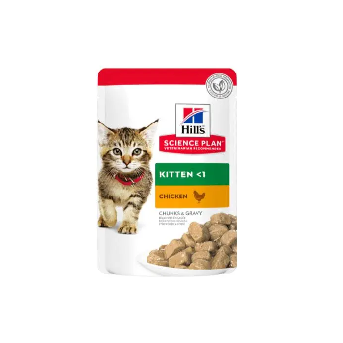 Hill's Hsp Feline Kitten Pollo Pouch Caja 12x85 gr Alimento Húmedo para Gatitos