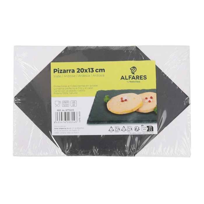 Bandeja Pizarra 20x13 cm Santa Clara (24 Unidades) 1 Bandeja Pizarra 20x13 cm Santa Clara (24 Unidades) 1