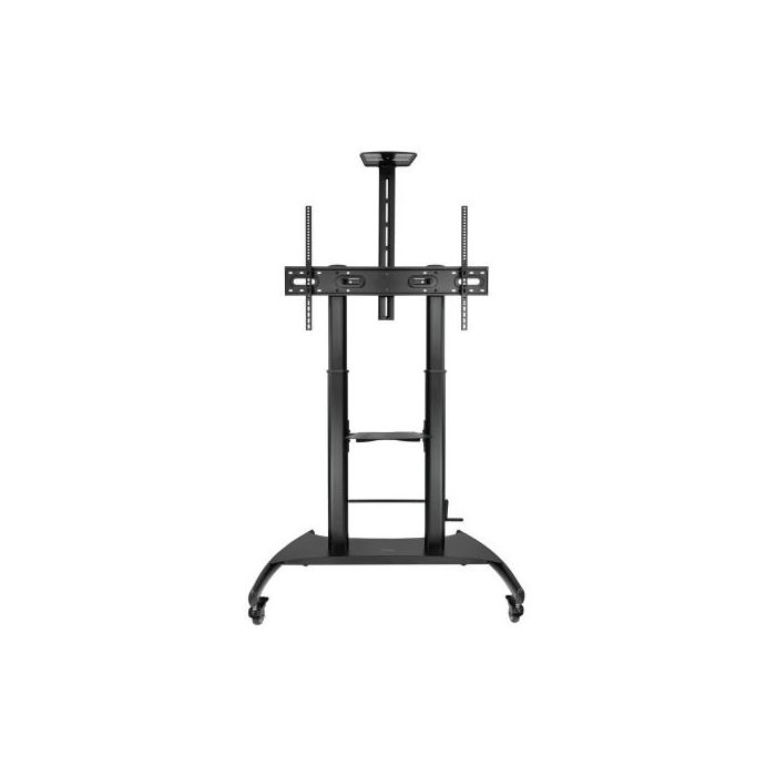 TooQ FS20404HM-B Soporte de Suelo para TV de 60-100 Pulgadas, hasta 100kg, con Ruedas, Inclinable, Regulable en Altura, Negro 1 TooQ FS20404HM-B Soporte de Suelo para TV de 60-100 Pulgadas, hasta 100kg, con Ruedas, Inclinable, Regulable en Altura, Negro 1