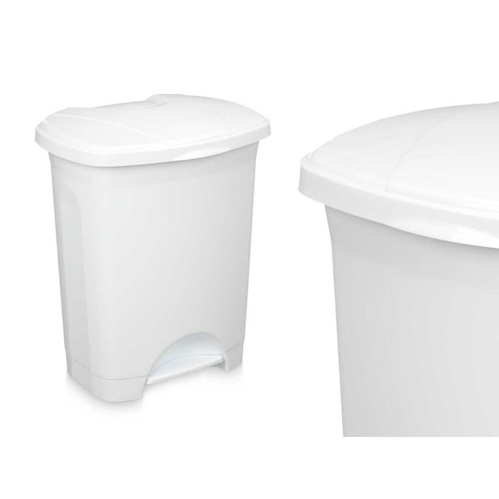 Papelera Pedal Plastico 30L Blanco Arte Regal 39X48CM (4 Unidades) 1 Papelera Pedal Plastico 30L Blanco Arte Regal 39X48CM (4 Unidades) 1