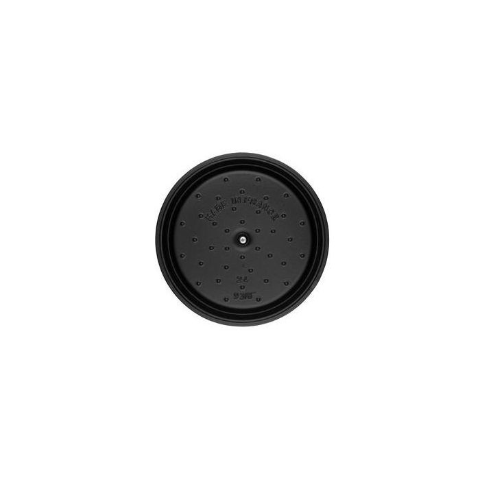 Staub La Cocotte 24cm rund. schwarz. Gusseisen 5