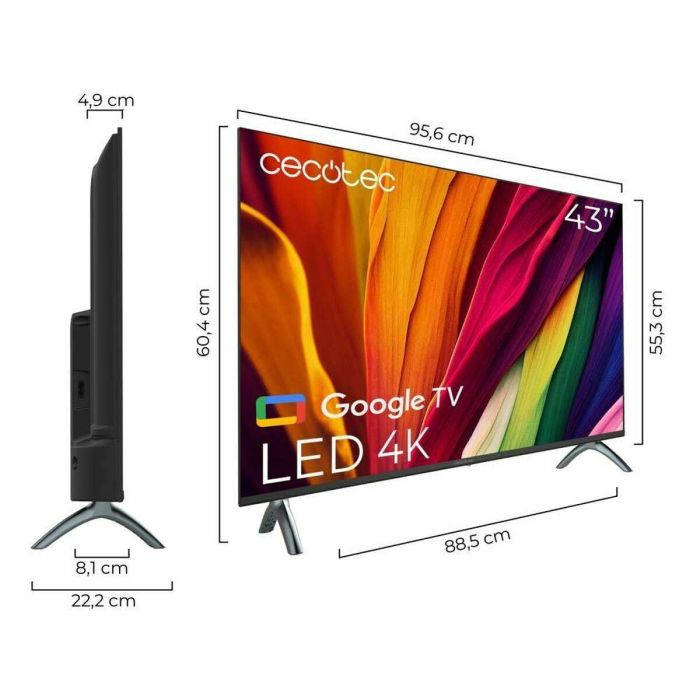 Cecotec ALU40043 109,2 cm (43") 4K Ultra HD Smart TV Negro 1 Cecotec ALU40043 109,2 cm (43") 4K Ultra HD Smart TV Negro 1