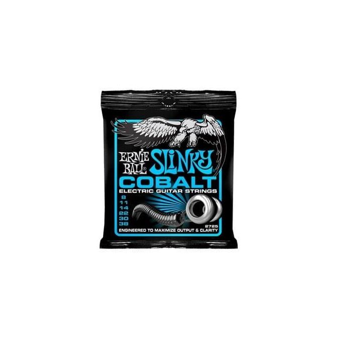 ERNIEBALL Juego Eléctrica S. Cobalt Extra 8-38