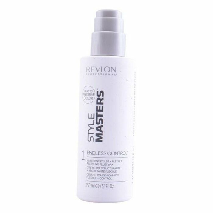 Revlon STYLE MASTERS DOUBLE OR NOTHING Endless Control Cera de Peinado Fluida Efecto Mojado, Fijación 24h, Sin Residuos, 150ml