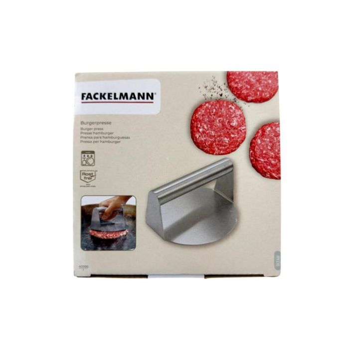 Fackelmann Profesional Prensador Smash Burger, Acero Inoxidable, 14 x 14,5 x 7,5 cm 2 Fackelmann Profesional Prensador Smash Burger, Acero Inoxidable, 14 x 14,5 x 7,5 cm 2