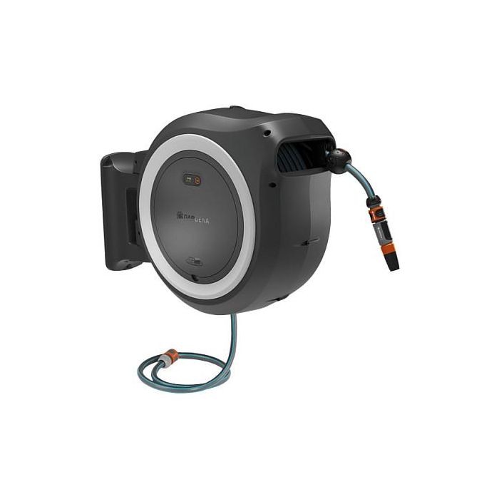 Gardena 18642-55 Enrollador de Manguera a Batería PowerRoll XL P4A solo, 35m, 18V 1