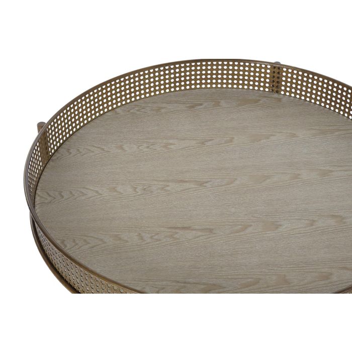 DKD Home Decor Mesa Centro Balines Metal 80x80x38 cm 1