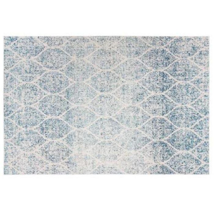 DKD Home Decor Alfombra Árabe Atusa Azul Blanco 230 x 160 cm