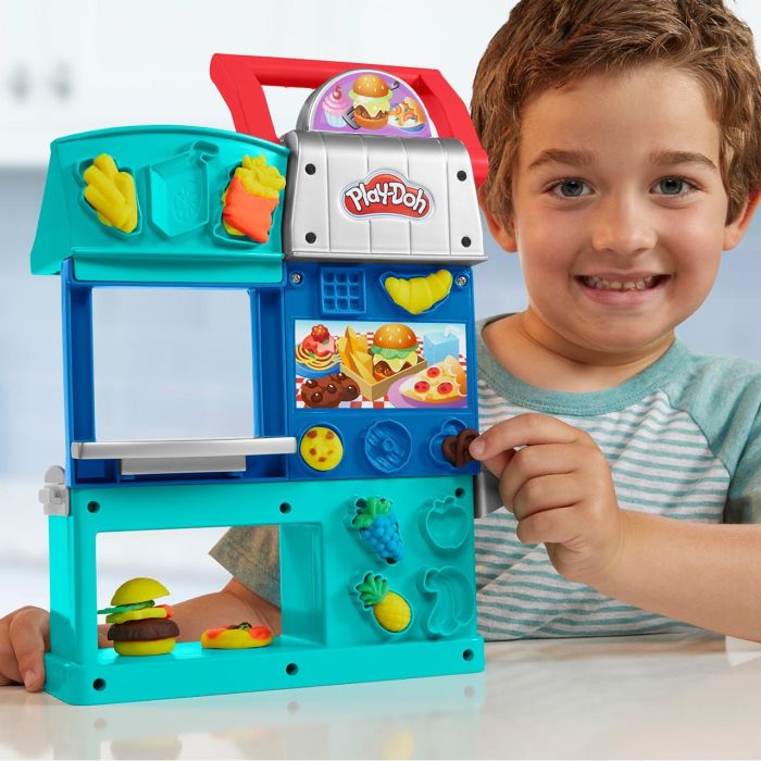 Hasbro Play-Doh Restaurante Divertido F8107 Juego de Cocina con Plastilina y Accesorios para Niños +3 Años 2