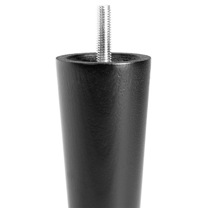 Q&Q H150 M8 Pata Cónica de Madera Negra para Sofá y Mueble, 150mm Altura, Rosca M8, Fabricada en España 1 Q&Q H150 M8 Pata Cónica de Madera Negra para Sofá y Mueble, 150mm Altura, Rosca M8, Fabricada en España 1