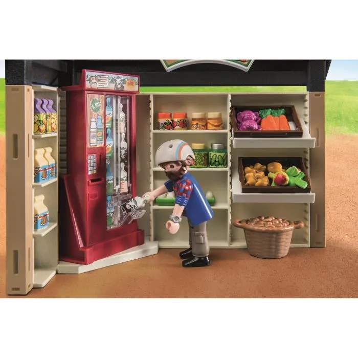 Playmobil Tienda Granja 24 Horas con Máquina de Leche, Frutas y Verduras Frescas y Ecológicas, Set de 83 Piezas 2