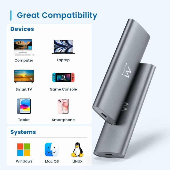 Disco Duro Externo Ewent EW7061 2