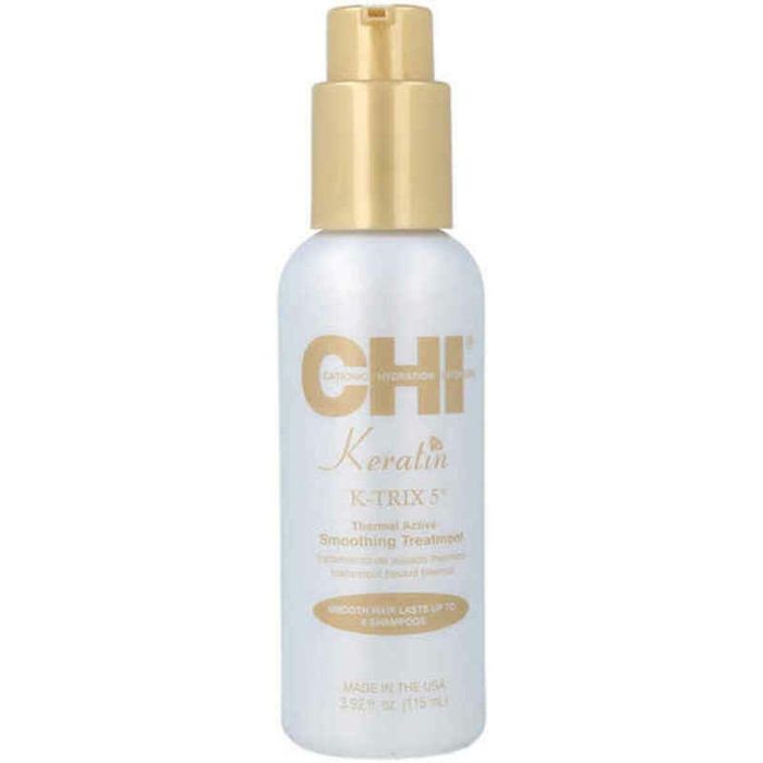 CHI K-TRIX5 Tratamiento Alisador Termoactivo Antiencrespamiento con Queratina y Argán Protección Calor para Cabello 115 ml