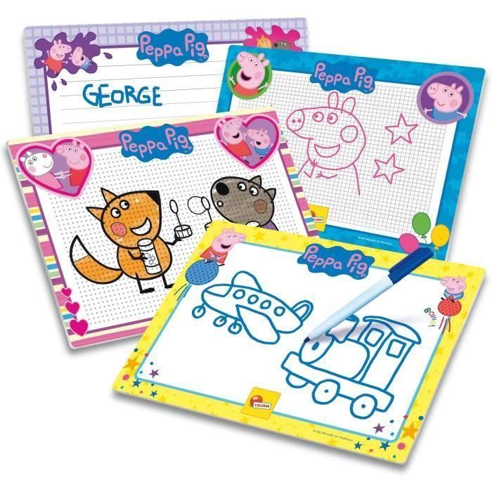 Lisciani AUC8008324092215 Escuela de Dibujo de Peppa Pig - Kit para Aprender a Dibujar 1