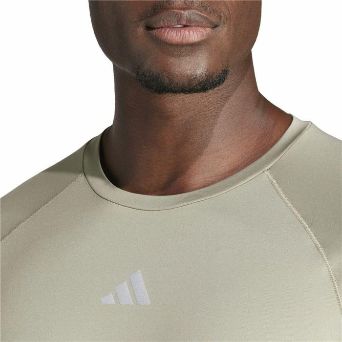 Camiseta de Manga Corta Hombre Adidas Essentials Gym+ Beige 1
