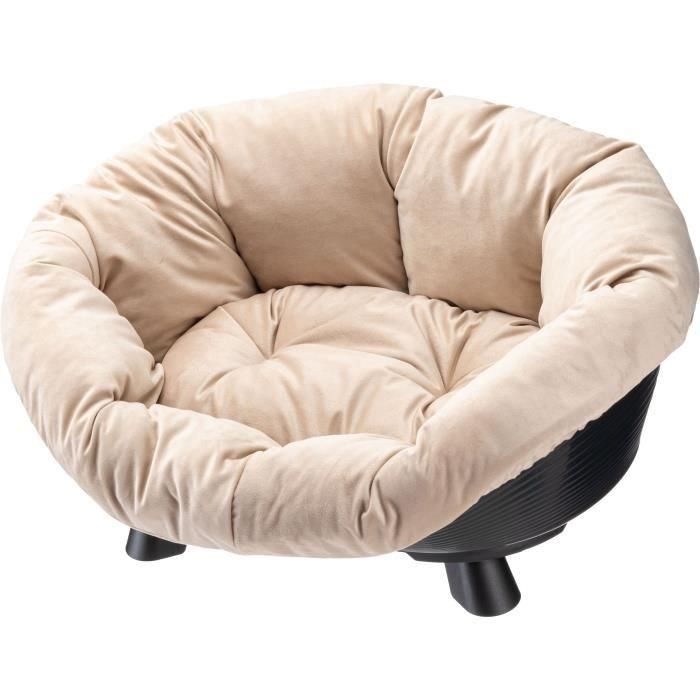 Cesta - FERPLAST - SOFÁ TRONO 4 - Con cojín - Negro 4 Cesta - FERPLAST - SOFÁ TRONO 4 - Con cojín - Negro 4