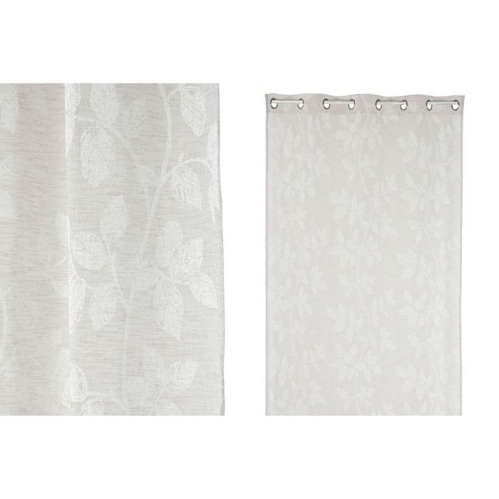 Cortina Romantico DKD Home Decor Beige 260 x 140 cm 1