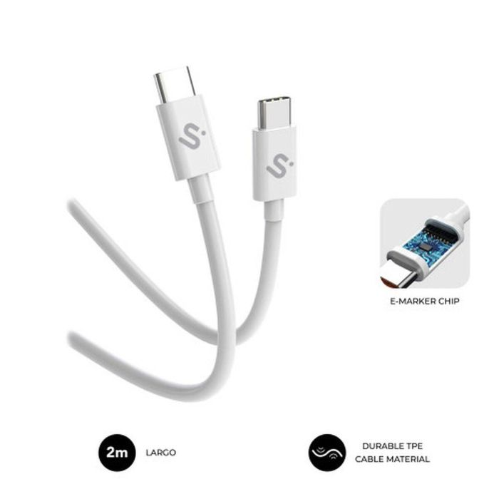 Cable HDMI Subblim SUBCAB-C10011 Blanco 2 m 15 Cable HDMI Subblim SUBCAB-C10011 Blanco 2 m 15