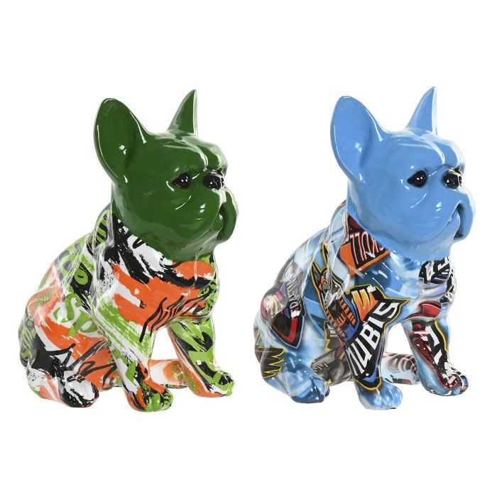 Figura Urban DKD Home Decor Azul Verde 13 x 16 x 9.5 cm (2 Unidades) 0 Figura Urban DKD Home Decor Azul Verde 13 x 16 x 9.5 cm (2 Unidades) 0