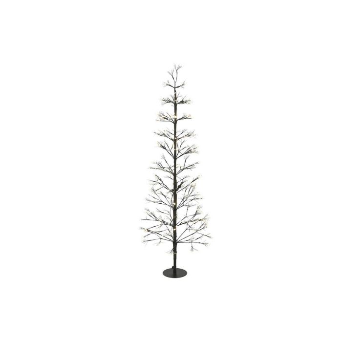DKD Home Decor Árbol de Navidad Moderno Negro con Luces LED Cálidas Integradas, Estructura Metálica, Decoración Hogar, 150 cm Alto 5