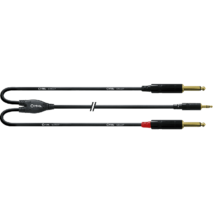 Cable Y Minijack Estéreo/2 Jack Mono 3 M Cable Y Minijack Estéreo/2 Jack Mono 3 M
