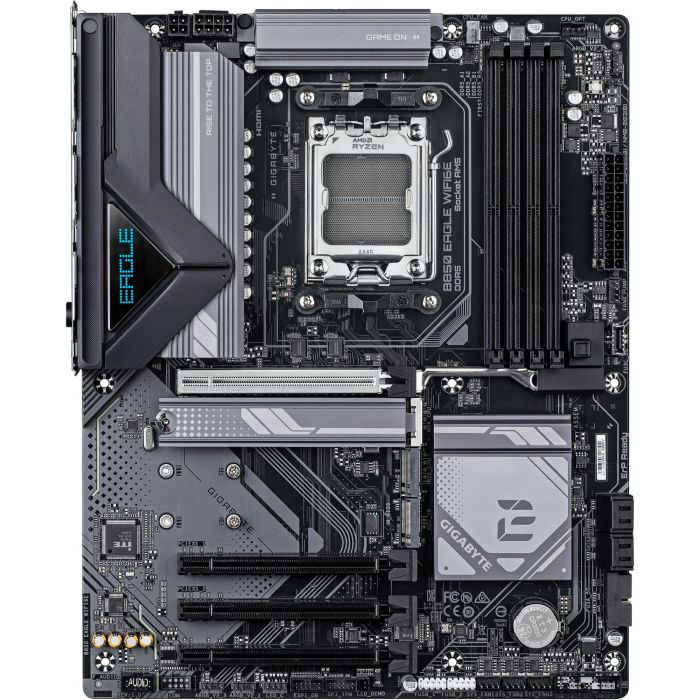Gigabyte Placa Base AM5 B850 EAGLE WIFI6E para Procesadores AMD Ryzen Serie 9000, VRM 8+2+2 Fases, DDR5 8200MHz OC, PCIe 5.0, Wi-Fi 6E 1