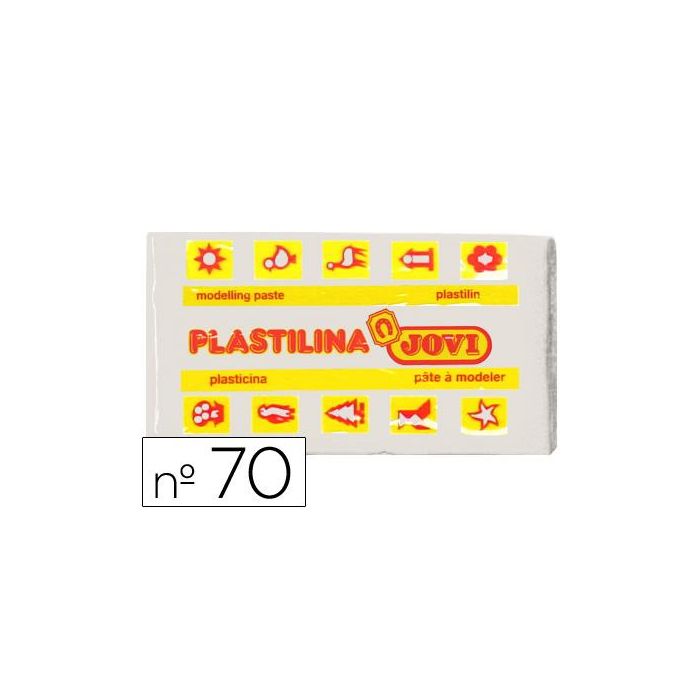 Plastilina Jovi 70 Blanca Unidad Tamaño Pequeño