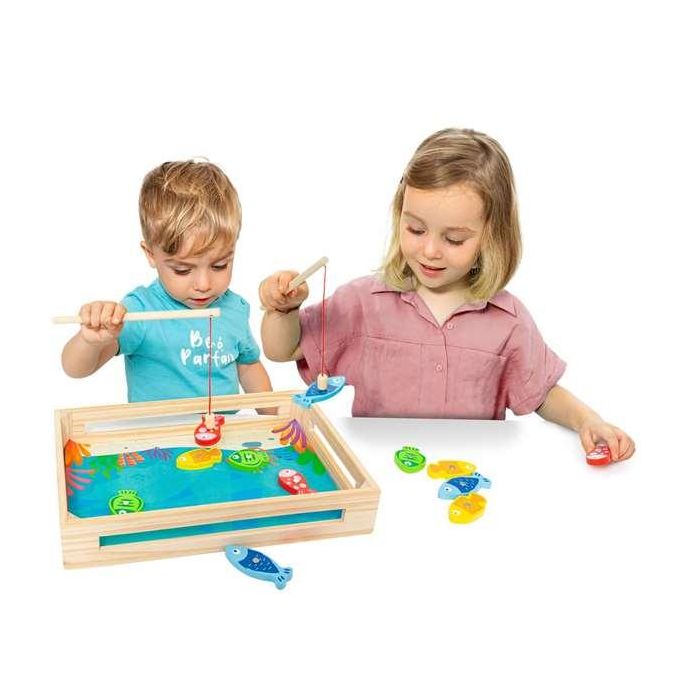 Juego de pesca de madera. 22x22x8.50cm 2 Juego de pesca de madera. 22x22x8.50cm 2