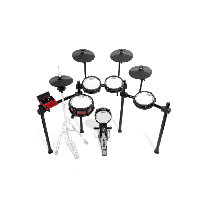 ALESIS Nitro Ultimate Kit Batería Electrónica de Nueve Piezas con Malla y Bluetooth, 52 Kits y 640 Sonidos