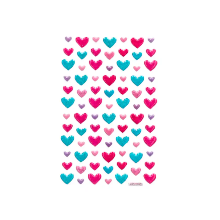 Imaginovo Pegatinas Corazones Magic Dreams con Relieve 190x105 mm 3