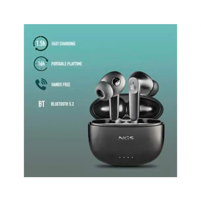 NGS Auriculares Inalámbricos Artica Hush TWS Bluetooth 5.3 con Cancelación de Ruido Activa (ANC) y 16 Horas de Autonomía 3