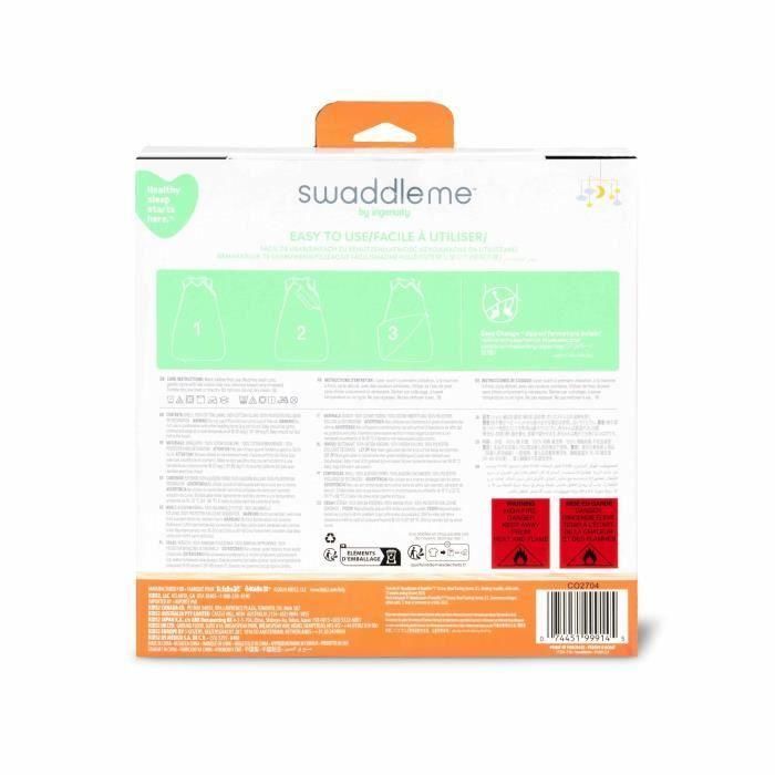 INGENUITY, Saco de dormir envolvente, Saco de dormir Star Rain, TOG 2.5, apto para niños de 3 a 18 meses, certificado Oeko-Tex 4