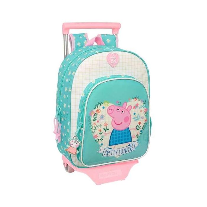 Mochila Escolar con Ruedas Peppa Pig Pretty flowers Amarillo Menta 26 x 11 x 67 cm 26 x 34 x 11 cm 0 Mochila Escolar con Ruedas Peppa Pig Pretty flowers Amarillo Menta 26 x 11 x 67 cm 26 x 34 x 11 cm 0