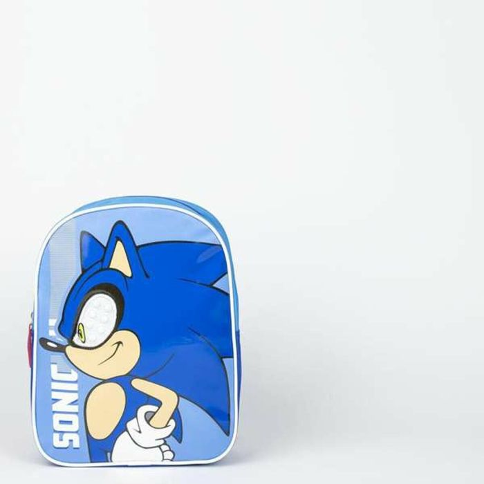 Mochila infantil personaje aplicaciones sonic 21.7 x 28.0 x 9.0 cm 2