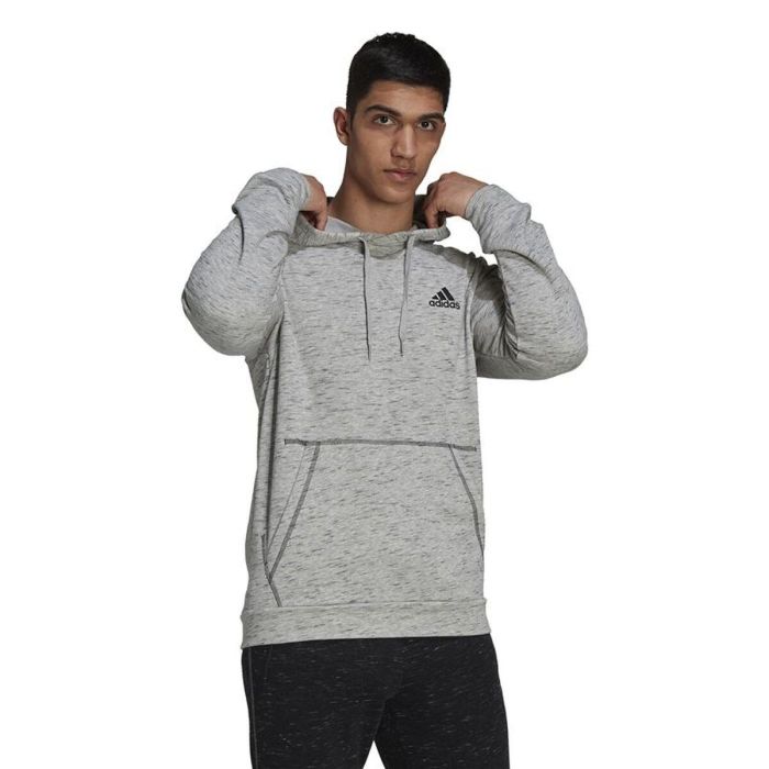 Sudadera con Capucha Hombre Adidas Essentials Gris claro