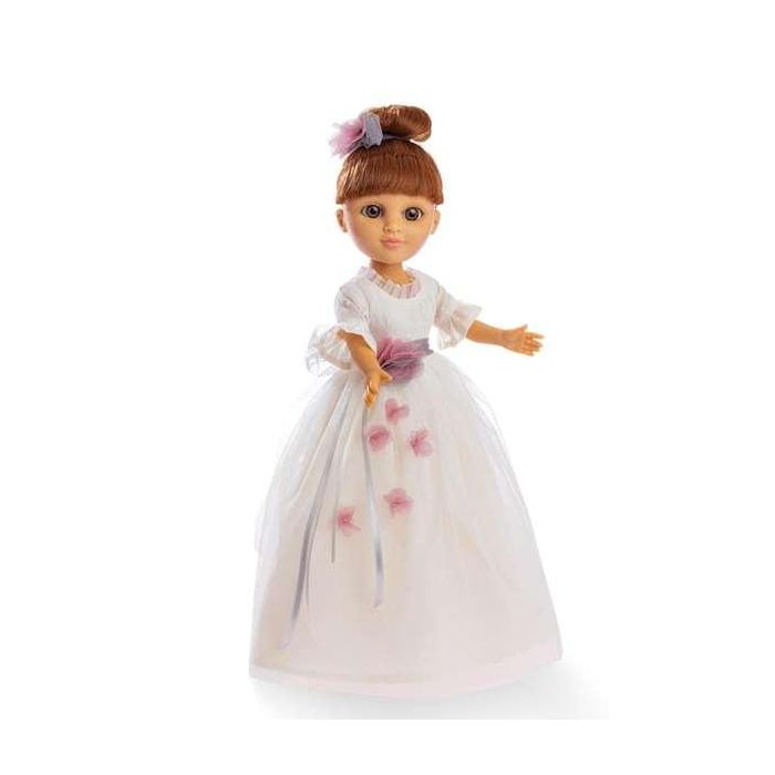 Berjuan Muñeca para Primera Comunión Modelo Sofy Pelirroja con Vestido Color Beige de 43 cm, Recomendada para Niñas a partir de 3 años