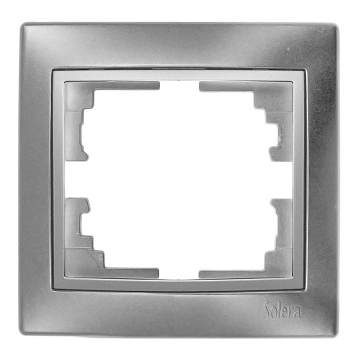 Solera Marco 1 elemento Europa empotrar plata 83x81mm ERP71AU 0 Solera Marco 1 elemento Europa empotrar plata 83x81mm ERP71AU 0