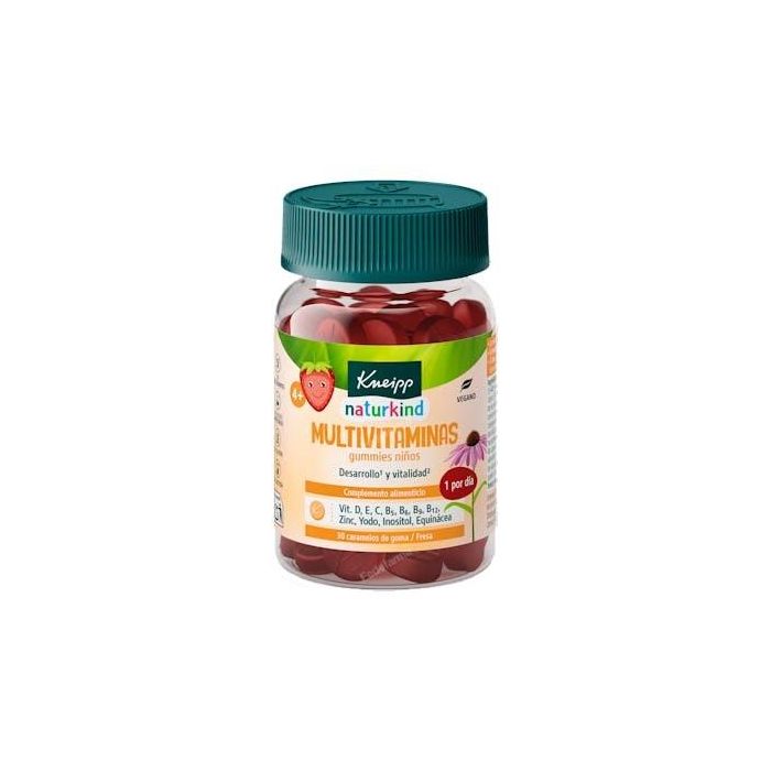 Kneipp Gummies Niños Multivitaminas 30 Caramelos Sabor Fresa