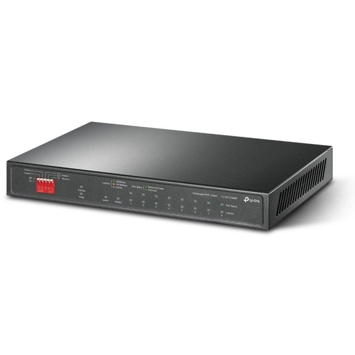 TP-LINK TL-SG1210MP Switch No Administrado Gigabit Ethernet 9 Puertos con PoE Negro 1 TP-LINK TL-SG1210MP Switch No Administrado Gigabit Ethernet 9 Puertos con PoE Negro 1